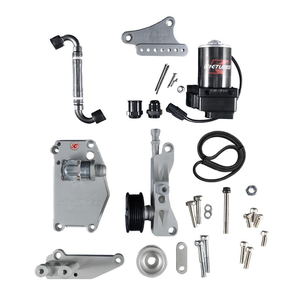 K-Tuned K24Z Complete Alternator Water Plate Kit with Electric Water Pump and Coolant Line